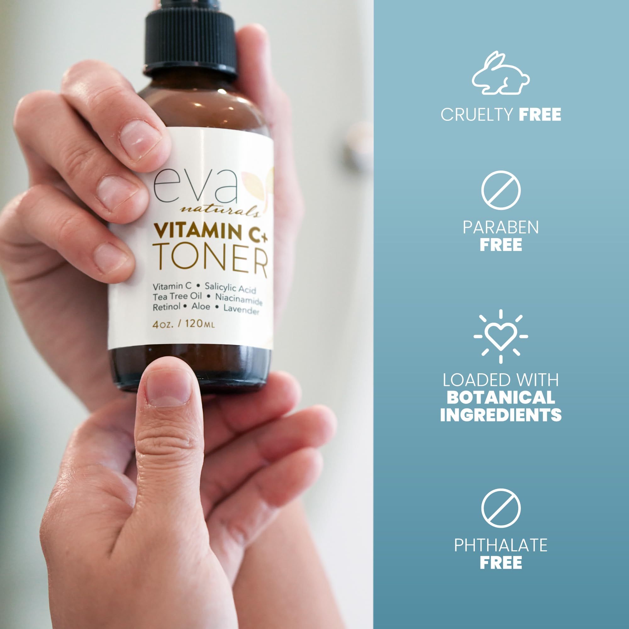 Eva Naturals Vitamin C Toner clean beauty label