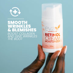 Eva Naturals vitamin E essence highlights antioxidant support and glow potential.