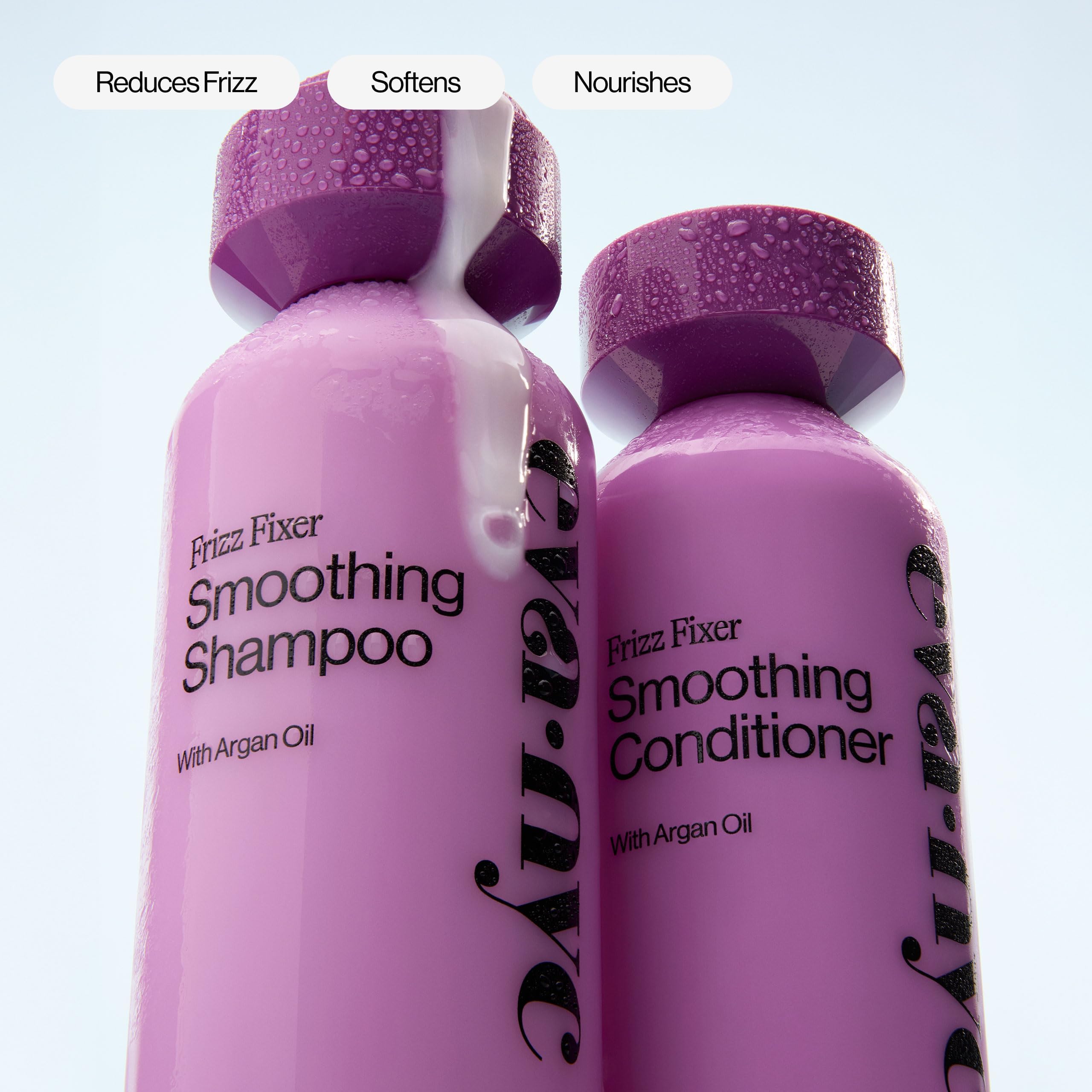 Eva NYC Anti-Frizz Conditioner with warm vanilla scent enhances routine