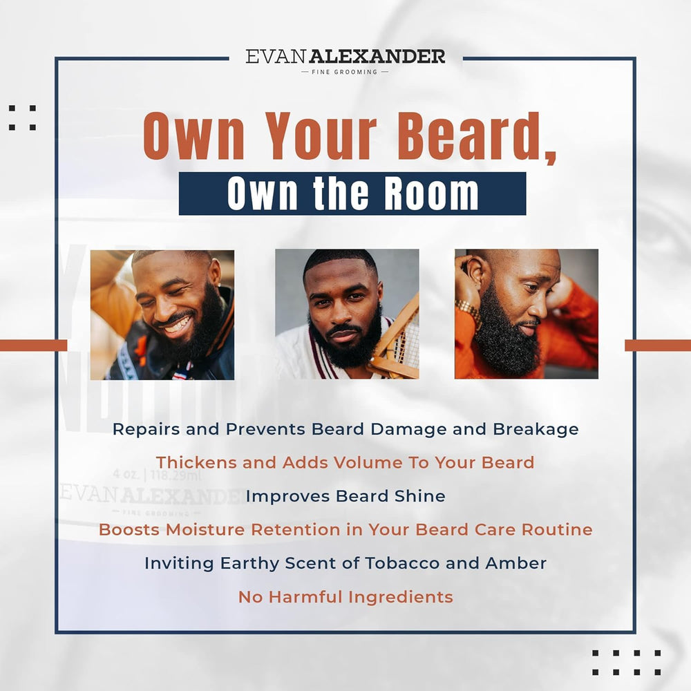 No sulfates and clean formula noted on Evan Alexander Grooming label