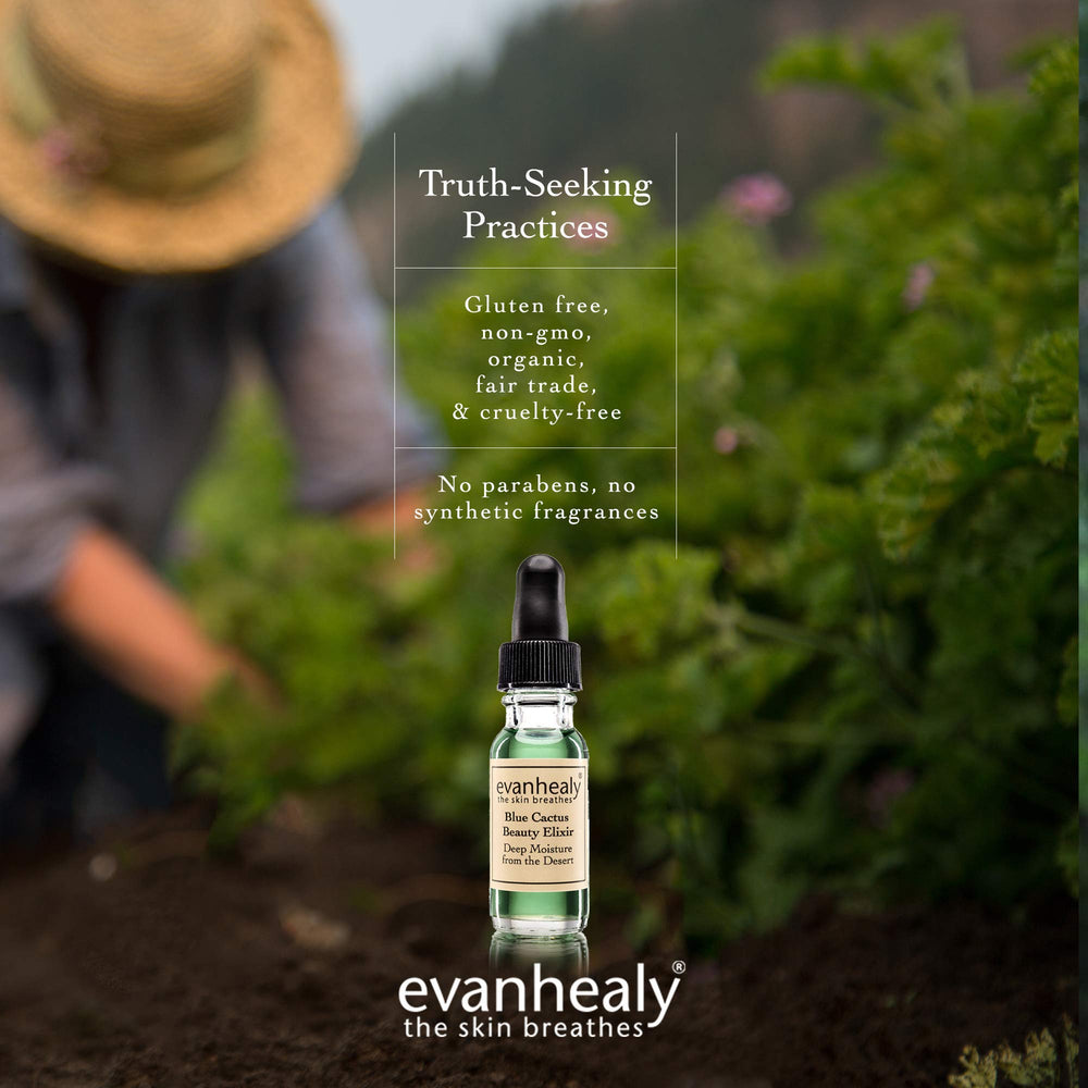 Evanhealy Blue Cactus glow finish appears natural and luminous.