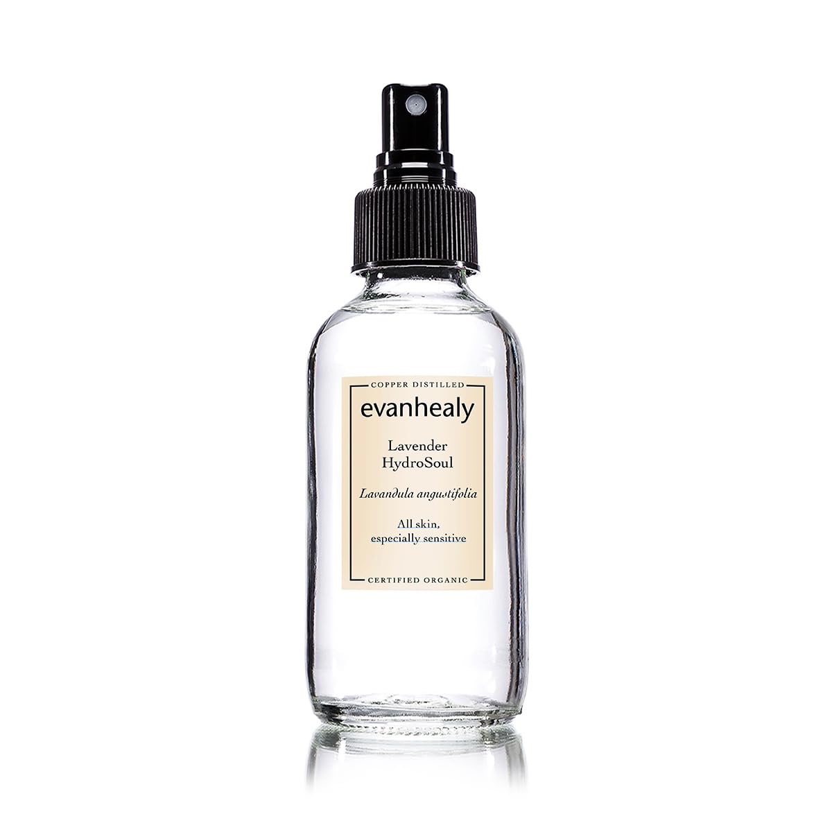 evanhealy Lavender HydroSoul bottle pour, easy calming hydration for sensitive skin