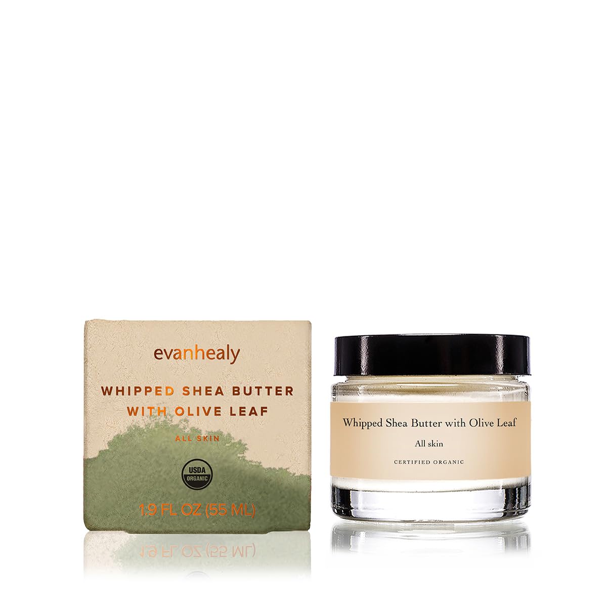 evanhealy regenified-shea-butter-ghana-batch closeup, olive-leaf infusion for soothing care
