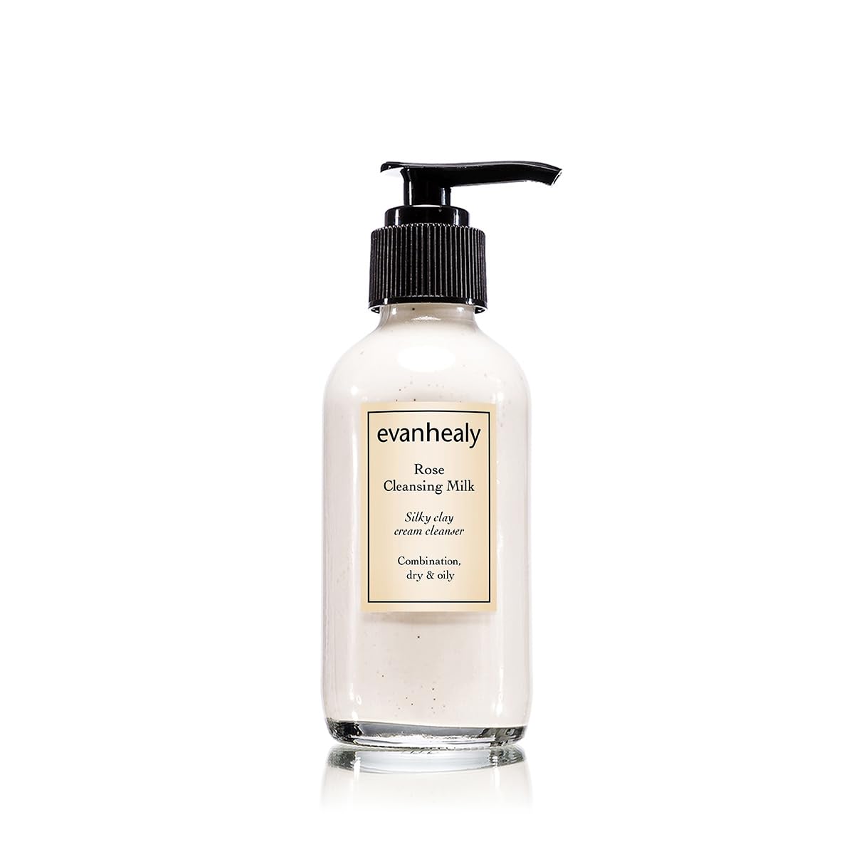 evanhealy Rose Cleansing Milk bottle and packaging for gentle daily cleansing