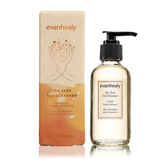 evanhealy Tea Tree Gel Cleanser bottle pour for easy application.