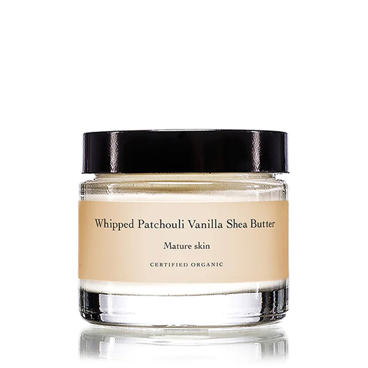 Evanhealy whipped patchouli vanilla shea butter jar demonstrates rich hydration for dry skin.