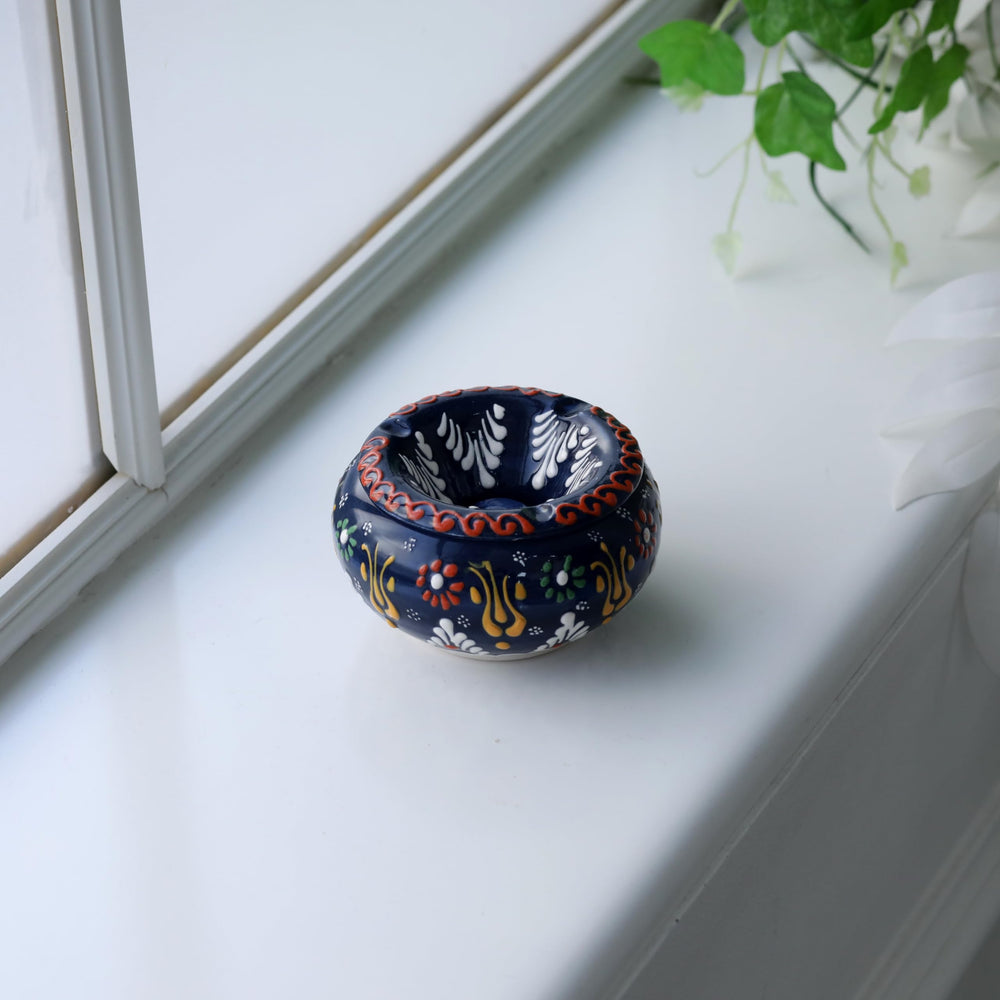 Evanilife ceramic jar colorful patterns add vibrant decor to any room.