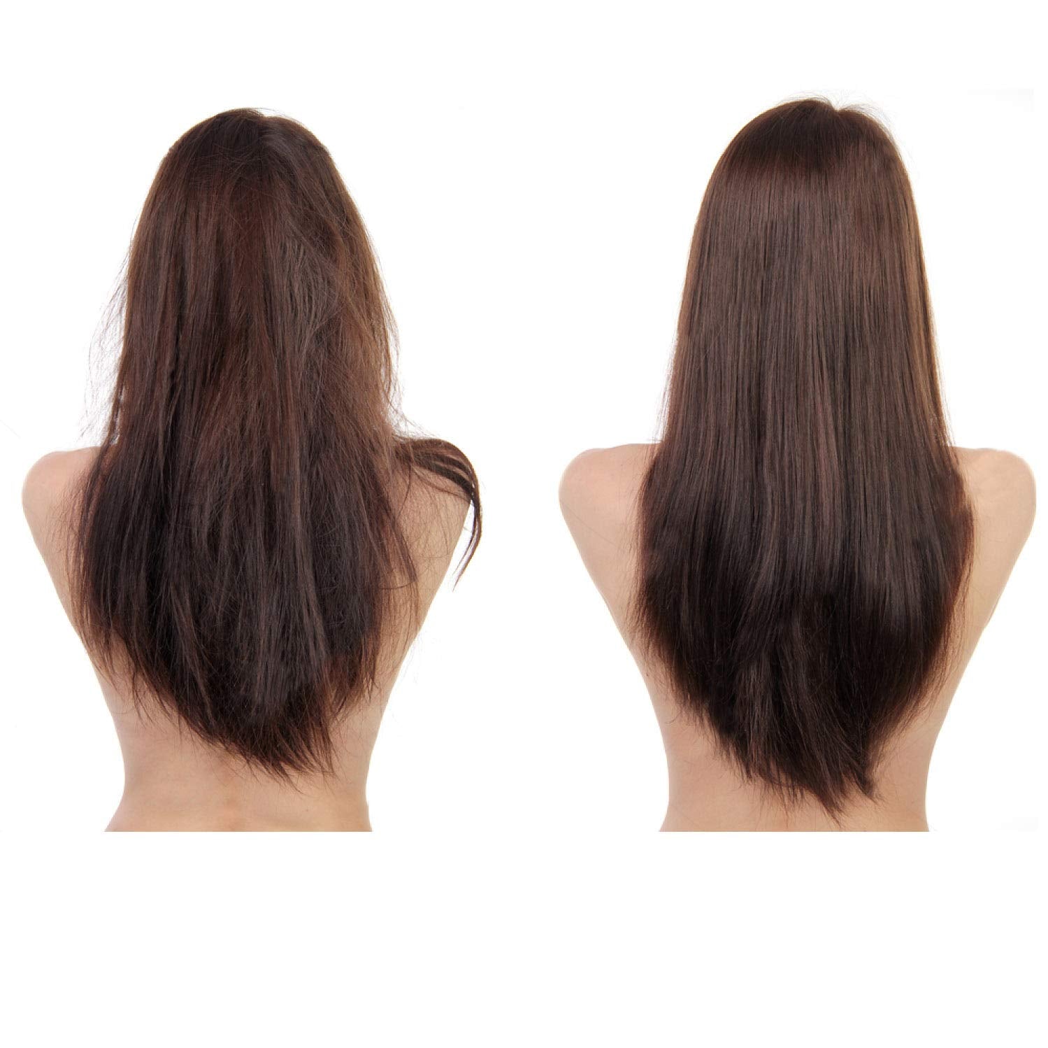 Frizz-free, straight finish with Evans keratin system