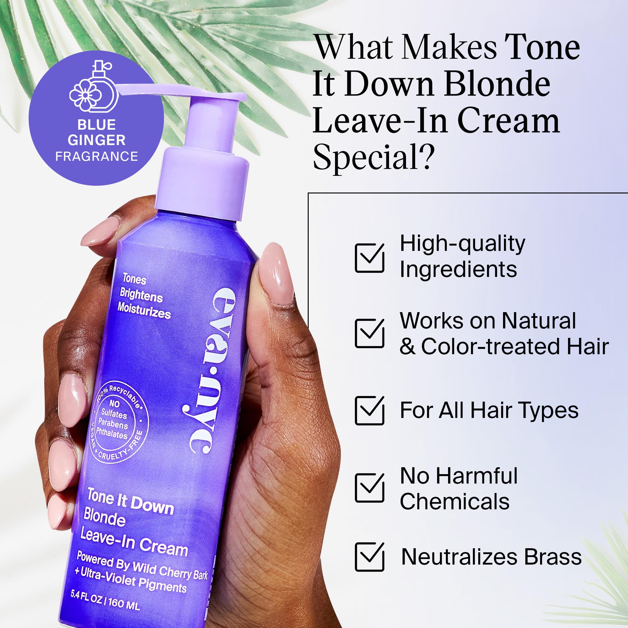 EVANYC formula works for all hair types hydrating and toning