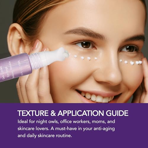 Evdayam Caffeine Eye Cream texture close-up highlighting fast absorption.