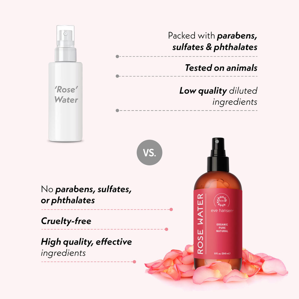 Makeup setting with Eve Hansen Rose Water Spray for a fresh finish.