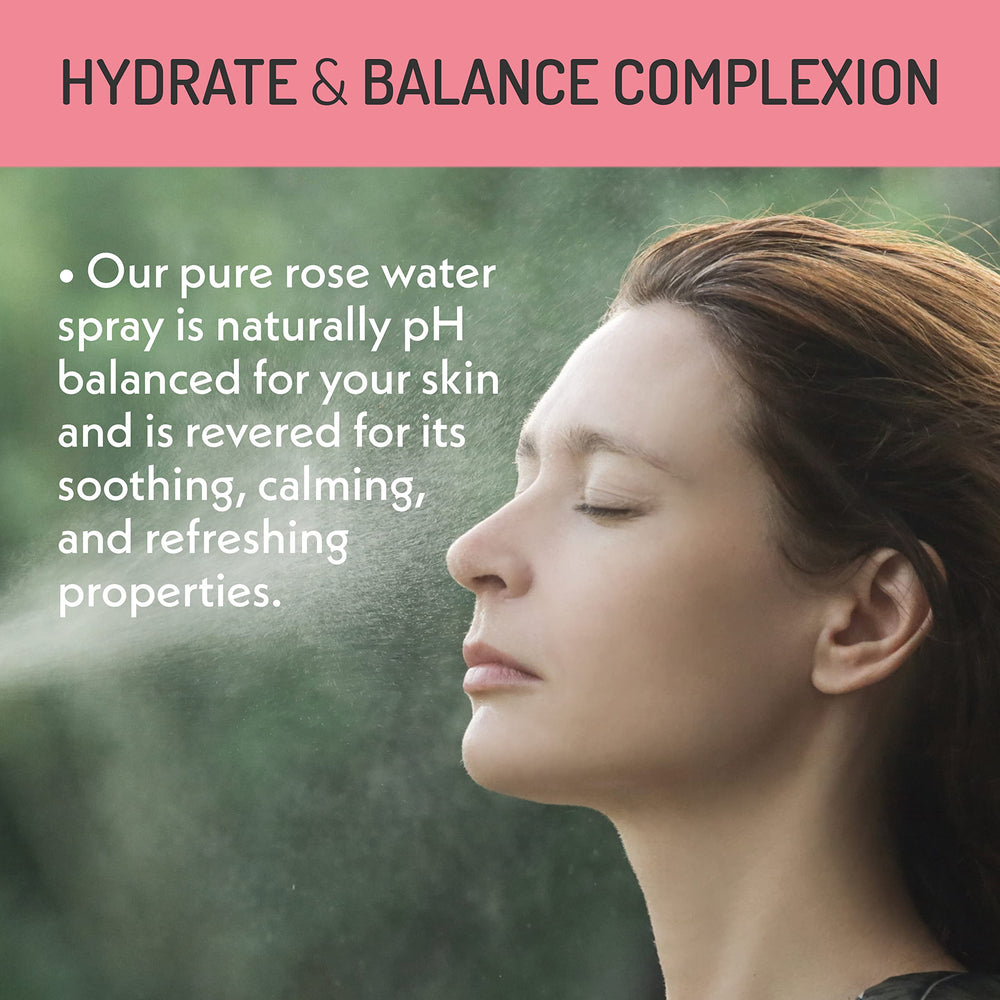 USA-made Eve Hansen Rose Water Spray label signals quality and ethics.