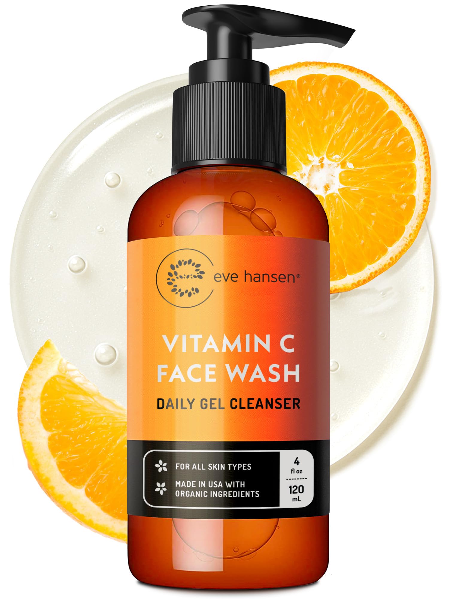 Eve Hansen Vitamin C Cleanser bottle hero for a refreshing daily cleanse.