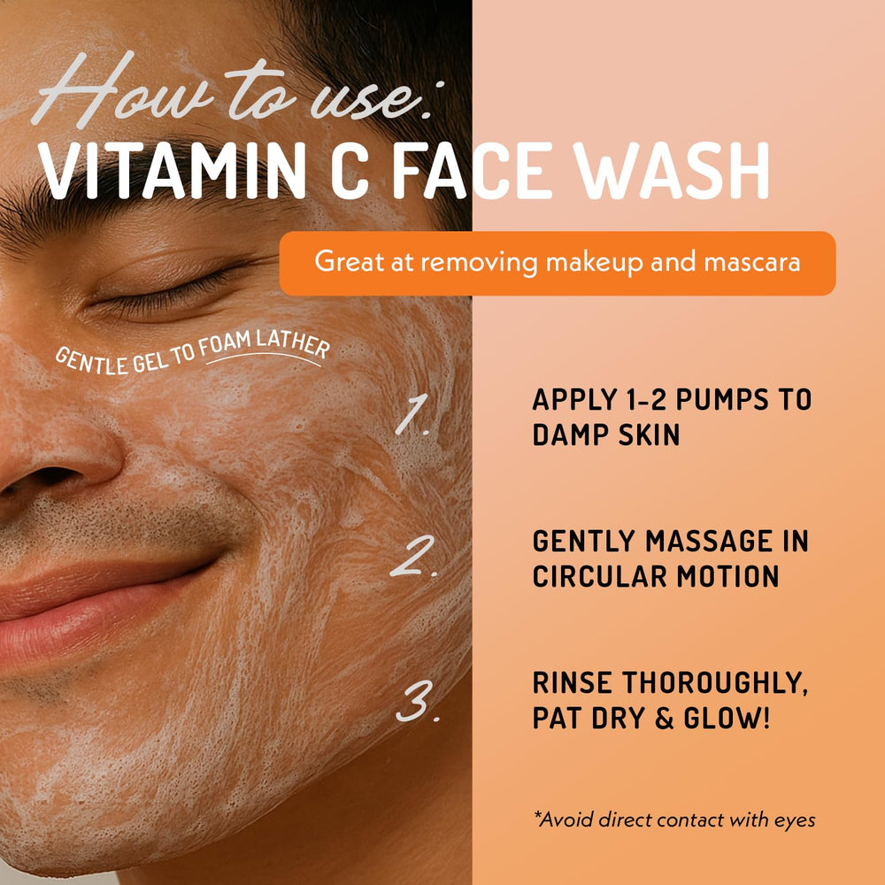 Morning routine shot with Eve Hansen cleanser prepping skin for the day.