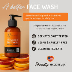 Damp skin application with Eve Hansen cleanser shows circular massage for effective cleansing.