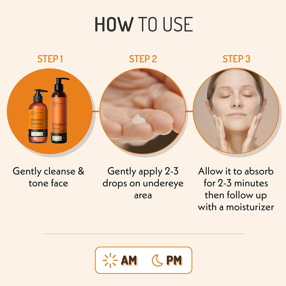 Eve Hansen Vitamin C Eye Gel vegan cruelty-free formula suitable for all skin types.