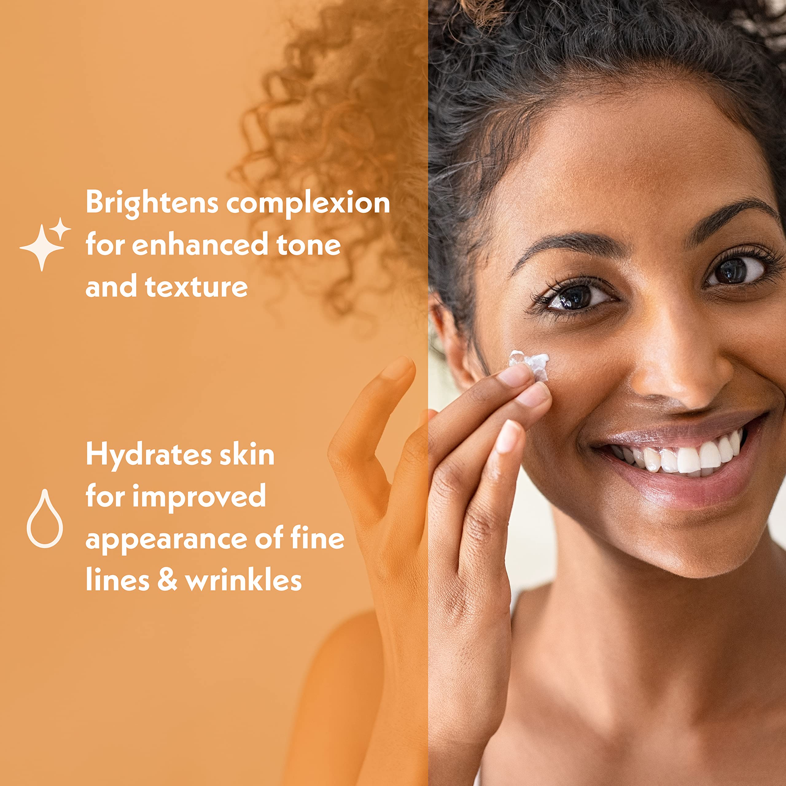 Eve Hansen Vitamin C Night Cream application spread demonstrates quick absorption