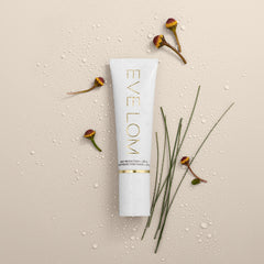 EVE LOM Daily Protection SPF 50 application on face, absorbs quickly with no white cast.