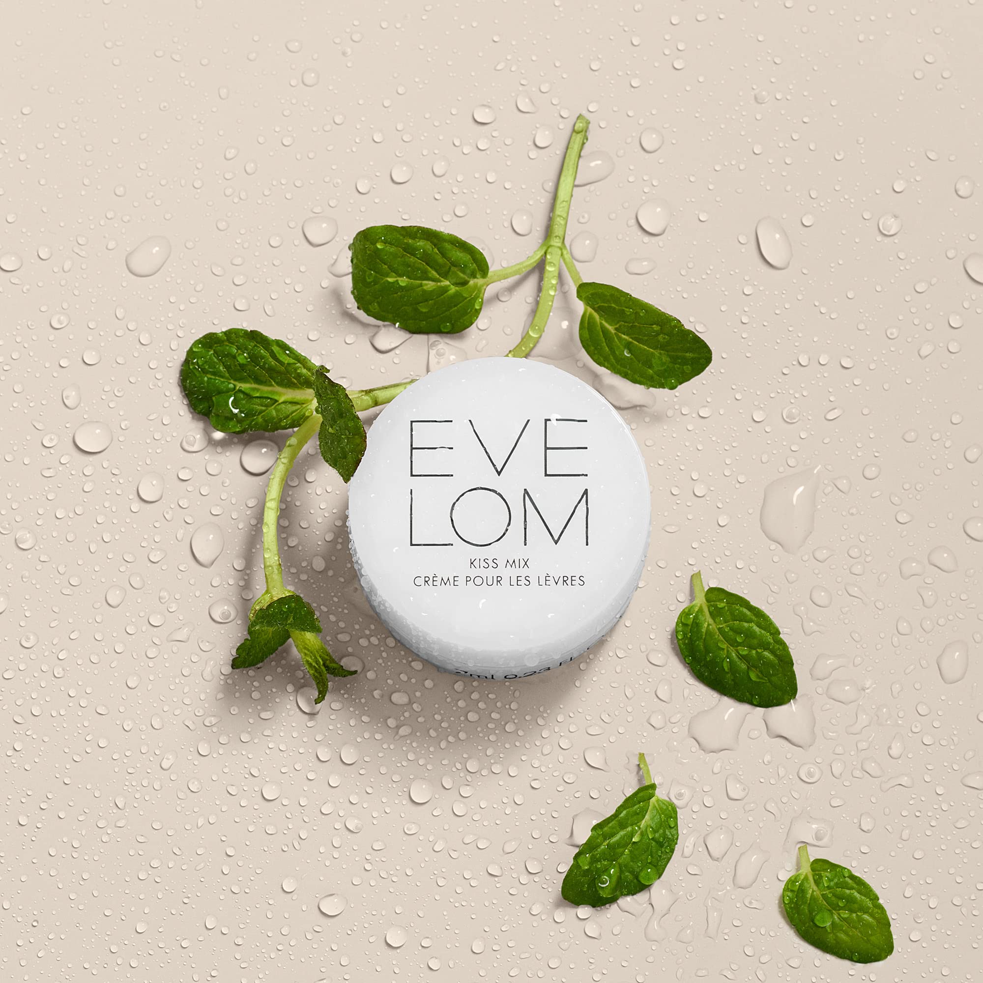 EVE LOM Kiss Mix lip balm used as primer or topcoat for moisture.