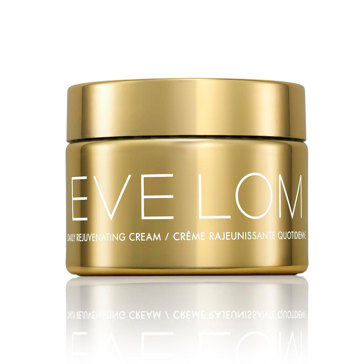 EVE LOM Time Retreat Daily Rejuvenating Cream jar showing rich texture and hydrating appearance