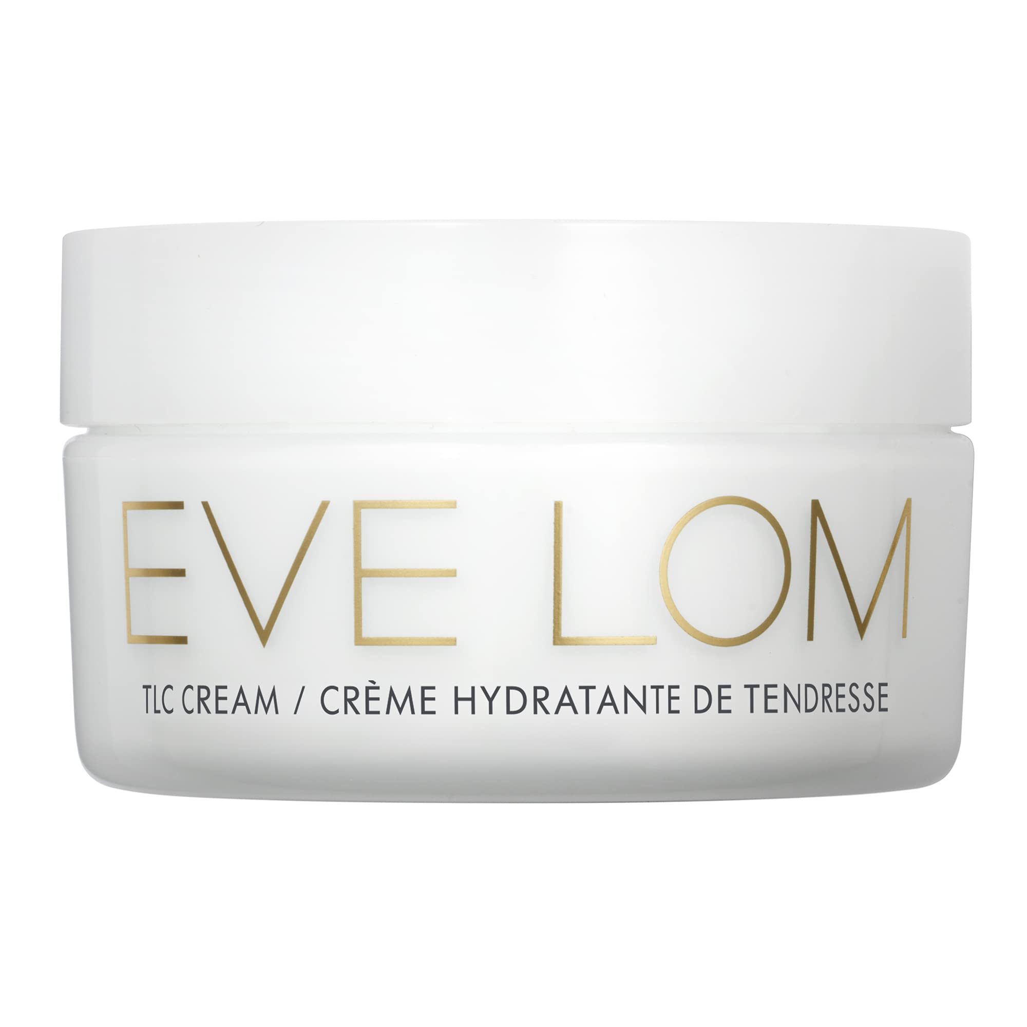 EVE LOM TLC Cream jar close-up highlighting hydration for dry skin