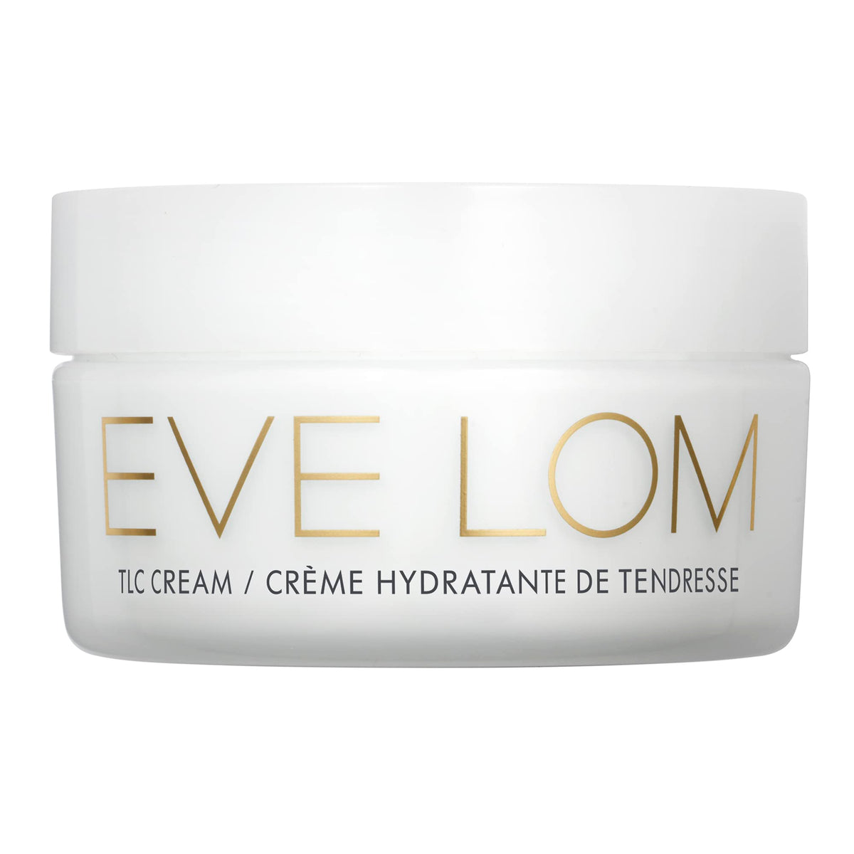 EVE LOM TLC Cream jar close-up highlighting hydration for dry skin