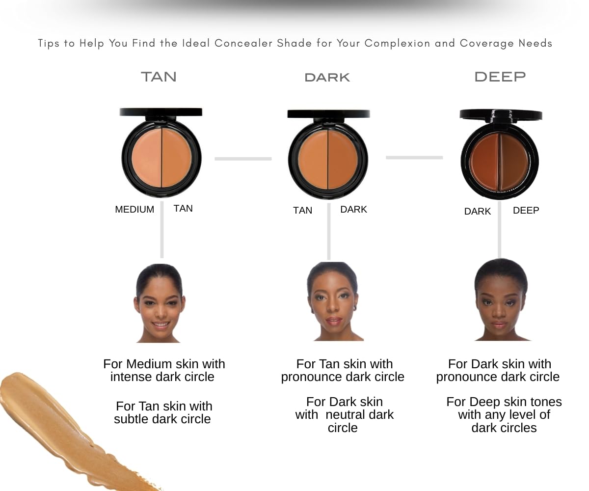 EVE PEARL Dual Salmon Concealer neutralizes under-eye darkness.