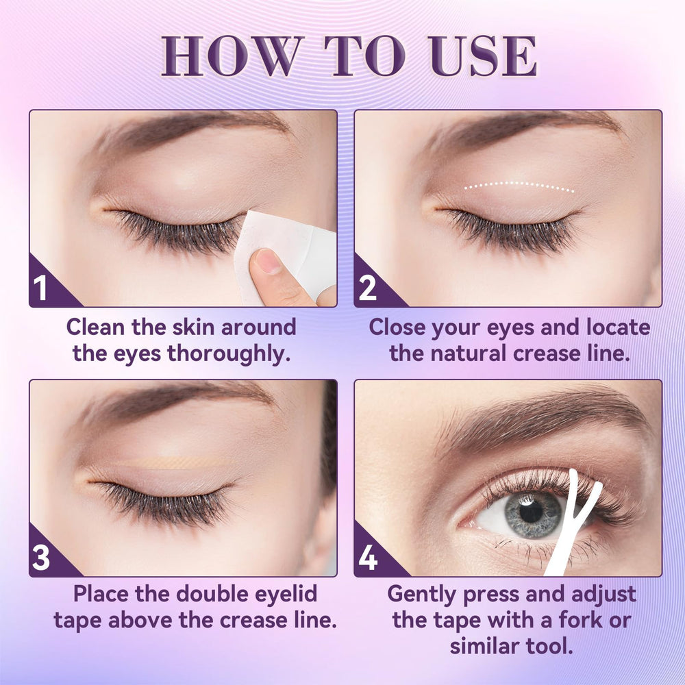 Eveellyn long-lasting eyelid tape maintains its lift throughout the day.