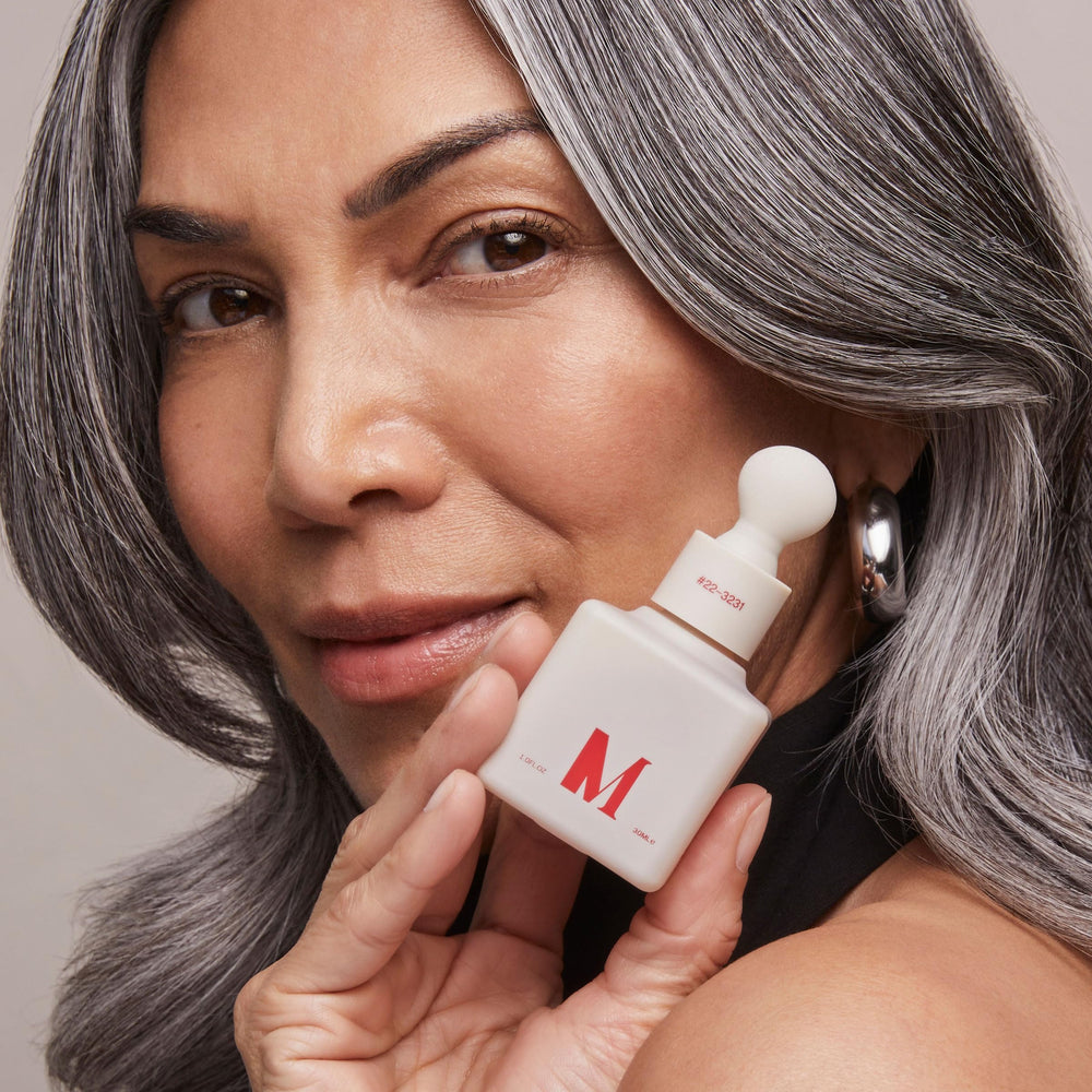 Even skin tone concept with routine serum application