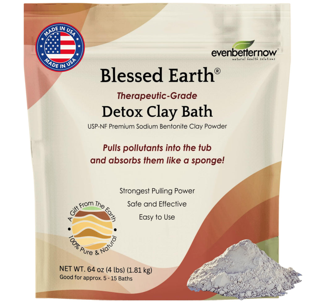 Evenbetternow Blessed Earth clay bath 1lb package for a relaxing soak