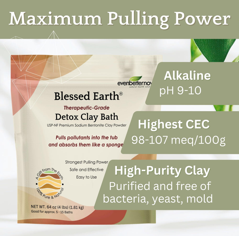 Evenbetternow Blessed Earth detox clay bath tub cleanup after full dissolution