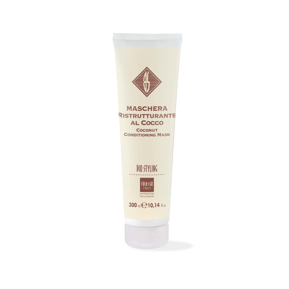 Ever Ego Coconut Hair Conditioning Mask packaging showing nourishing care for dry hair.