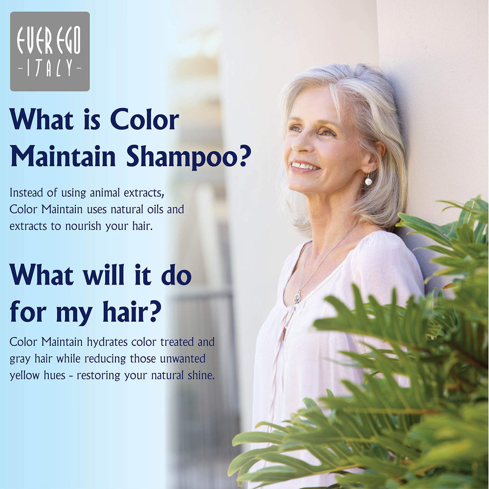 Ever Ego Italy Color Maintain Silver pouring shot showing neutralizing tones