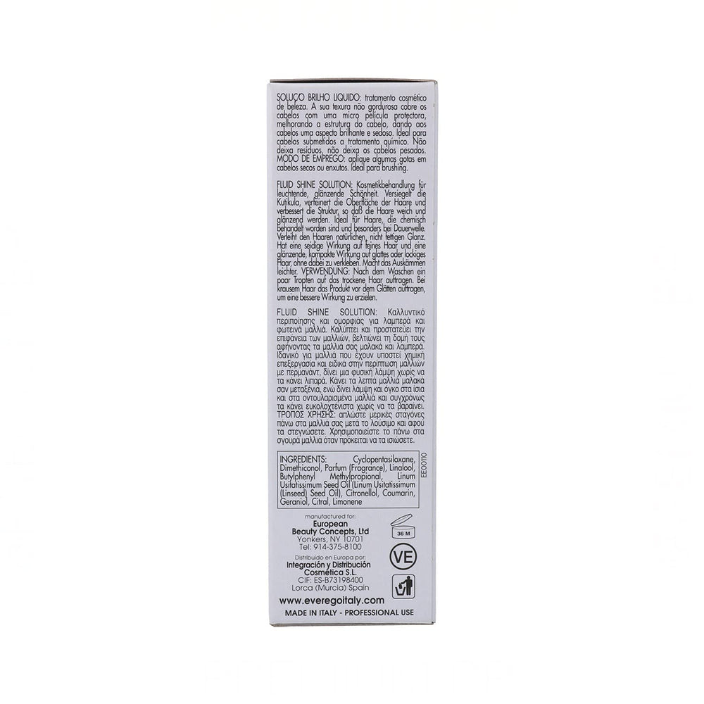 Ever Ego Italy Liquid Crystals hair-gloss effect on damp strands.