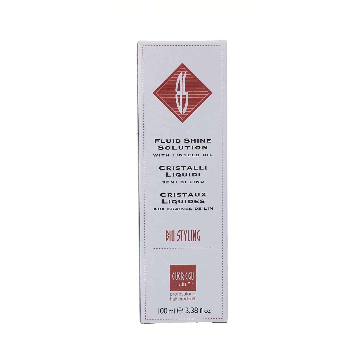 Ever Ego Italy Liquid Crystals lightweight film on color-treated hair.