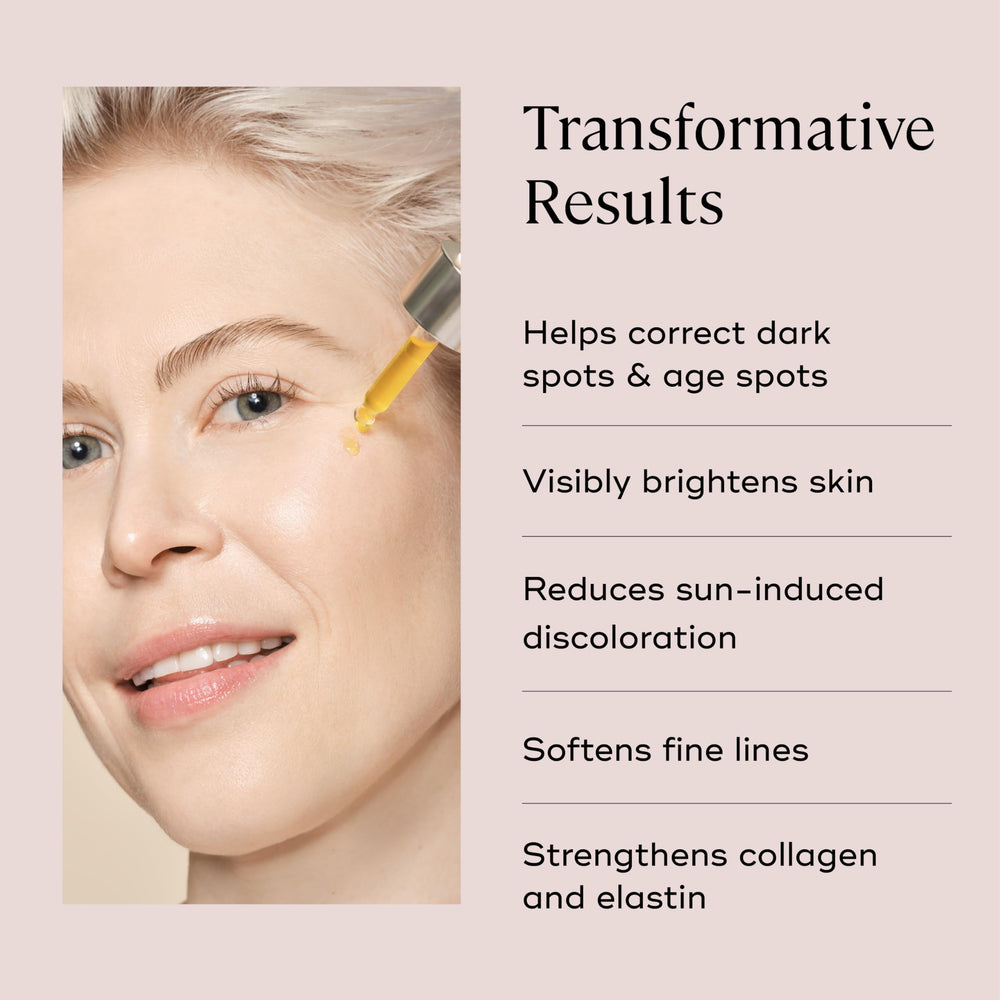 Applying EVER Vitamin C Serum on clean skin for even tone