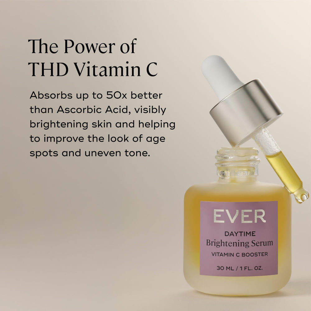 Packaging label detail of EVER Vitamin C Serum