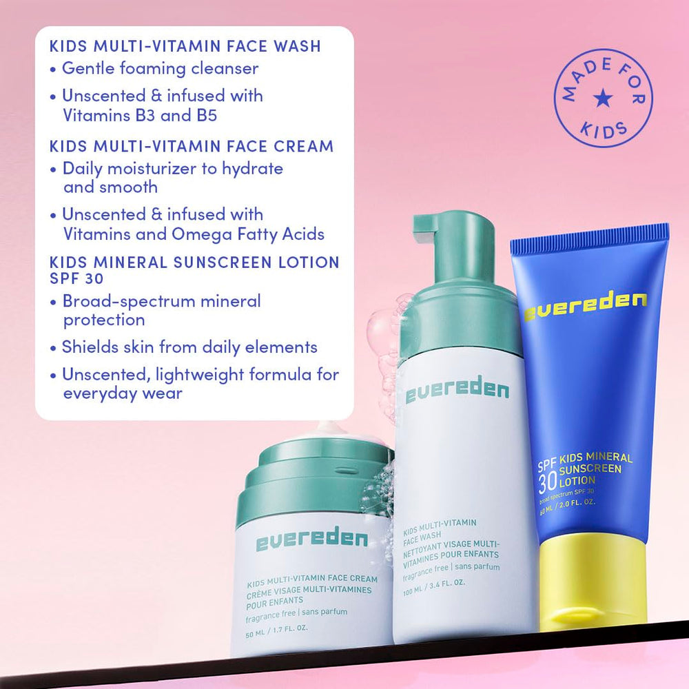 Evereden Daily 1-2-3 face cream texture, hydrating for delicate skin.