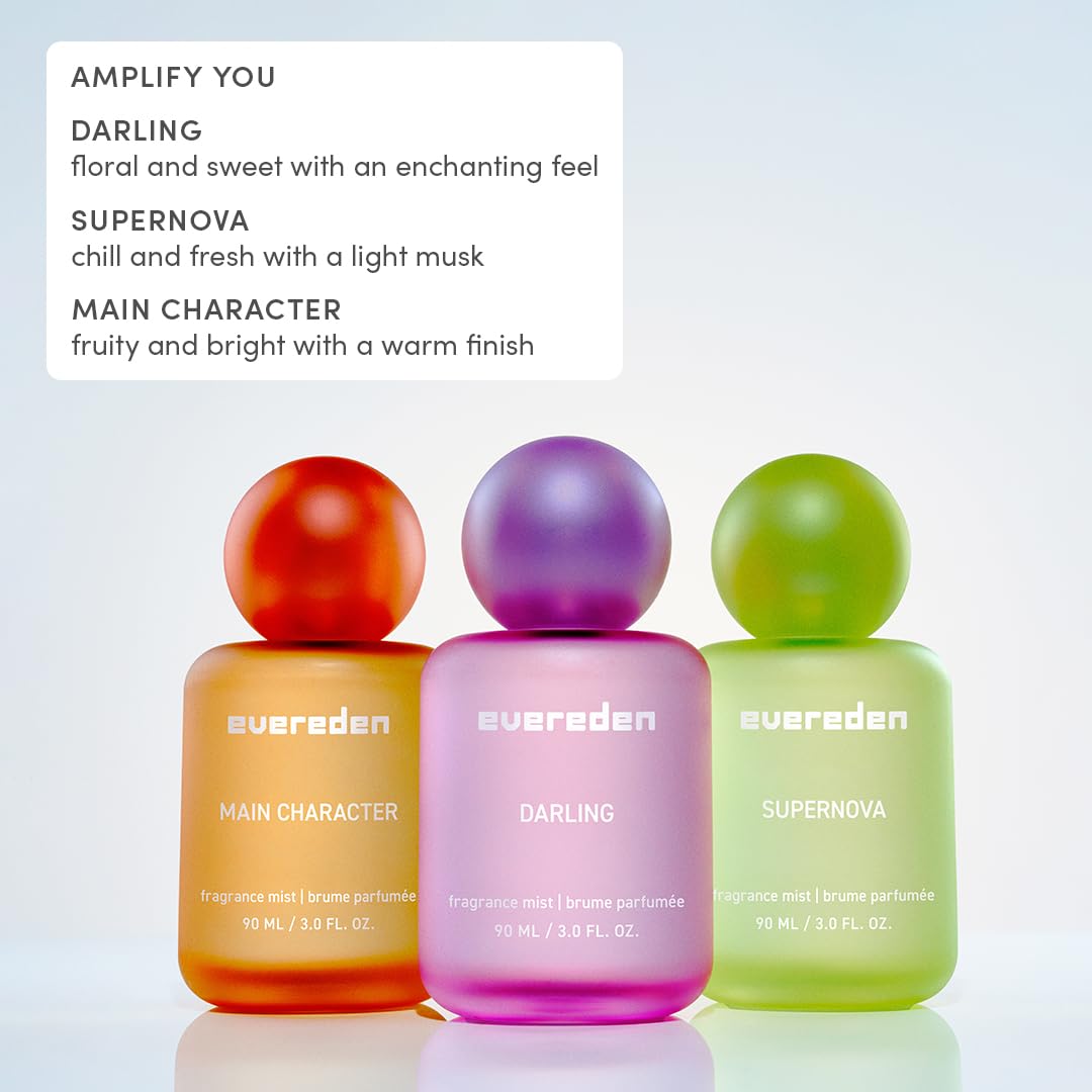 Evereden Darling aesthetic bottle captures collectible design for shelf display.