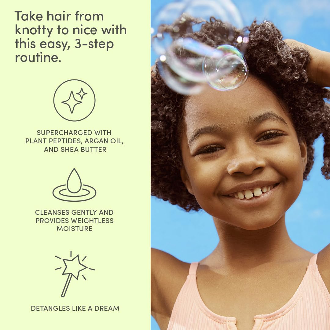 Evereden detangling brush for kids glides through knots gently.