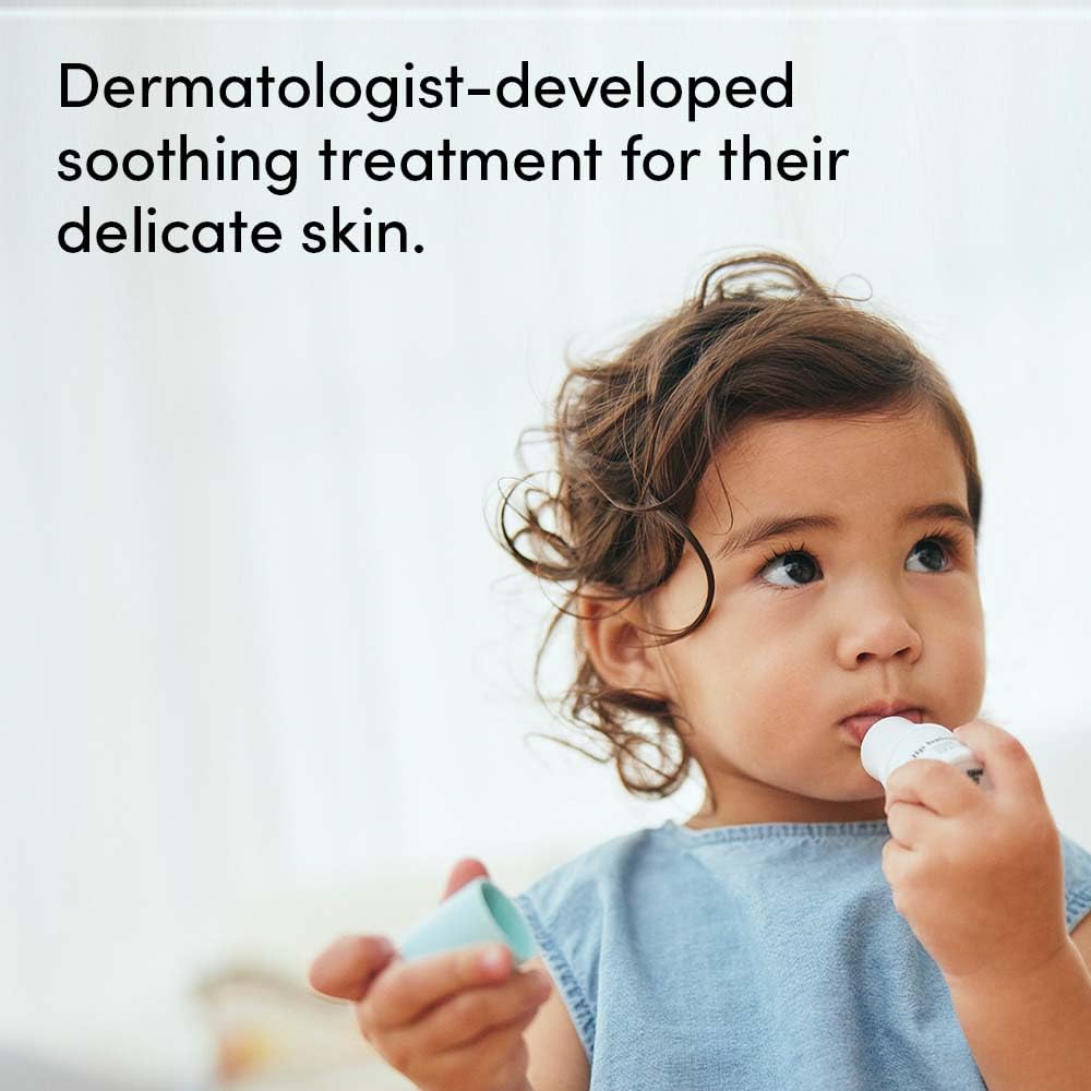 Evereden Dry Relief Duo baby skin routine scene with lotion and lip balm