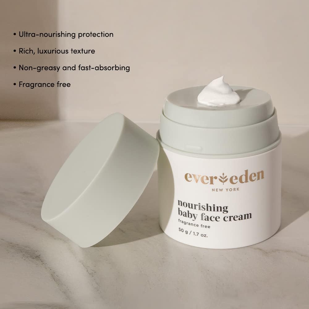 Evereden Dry Relief Duo lip balm being applied to baby's lips