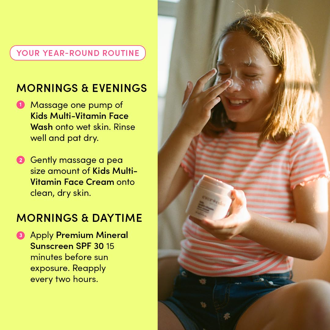 Evereden Face Wash being applied with a gentle massage