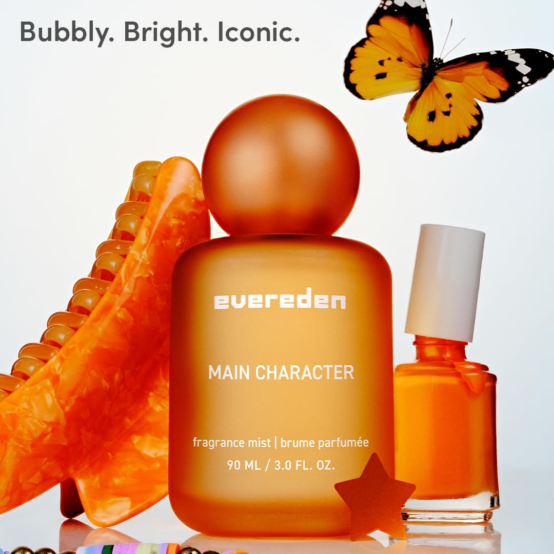 Evereden fragrance mist green apple and pear on display for daily freshness.