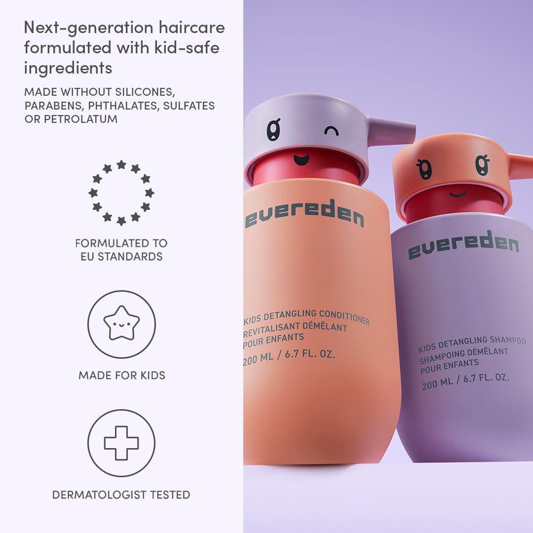 Evereden Kids Bathtime Trio tear-free shampoo bottle ideal for sensitive eyes