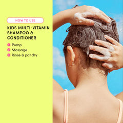 Evereden Kids Body Wash bottle pump highlights soothing hydration for sensitive skin.