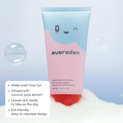 Evereden Kids Cloud Face Wash tropical sorbet aroma enhances bath time.