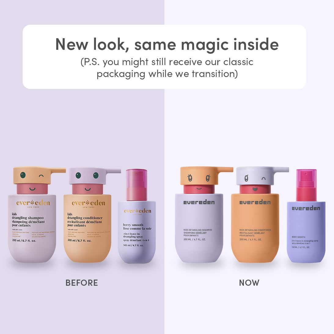 Evereden Kids conditioner bottle adds slip and hydration for manageable tangles.