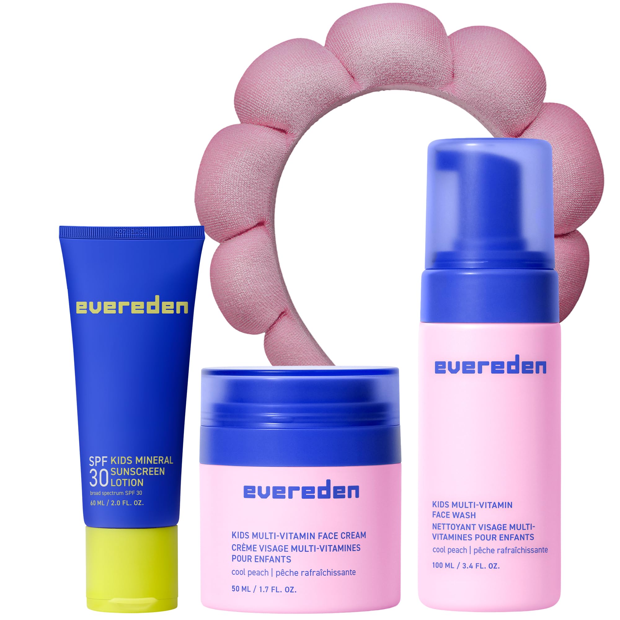 Evereden Kids Face Wash bottle with pump for gentle cleansing