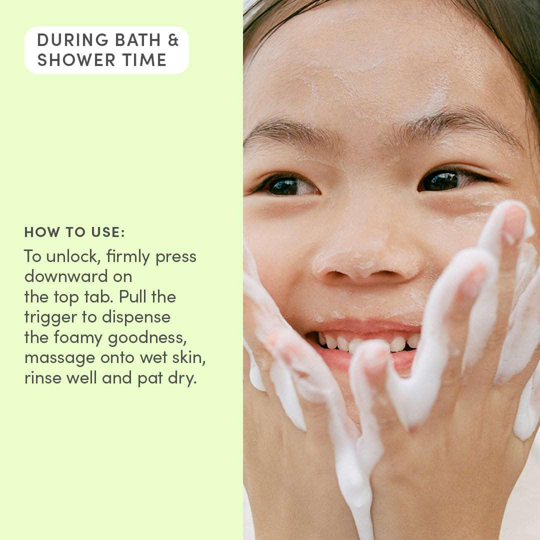 Evereden Kids Foam Soap rich foam texture detail suitable for kids.